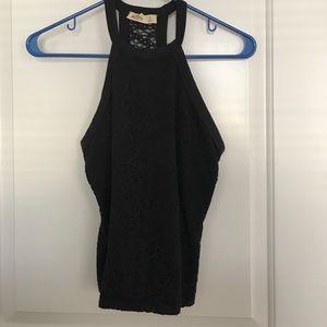 black lace tank top